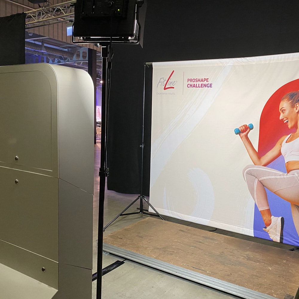 Un photobooth Luxbooth, pour votre location de photobooth au Luxembourg - Événement Fitline