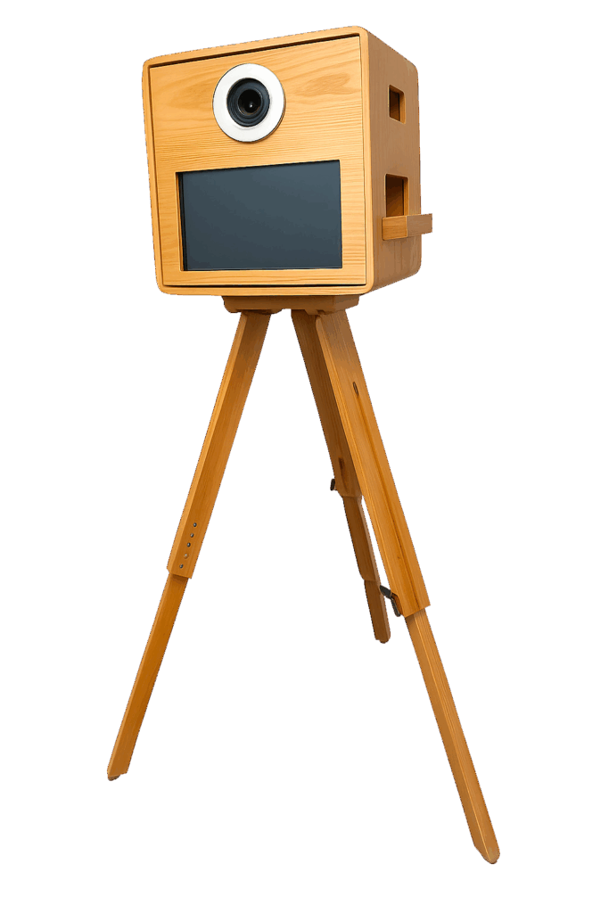 Le photobooth Wood Booth, l'animation photo pour vos événements particuliers et professionnels au Luxembourg