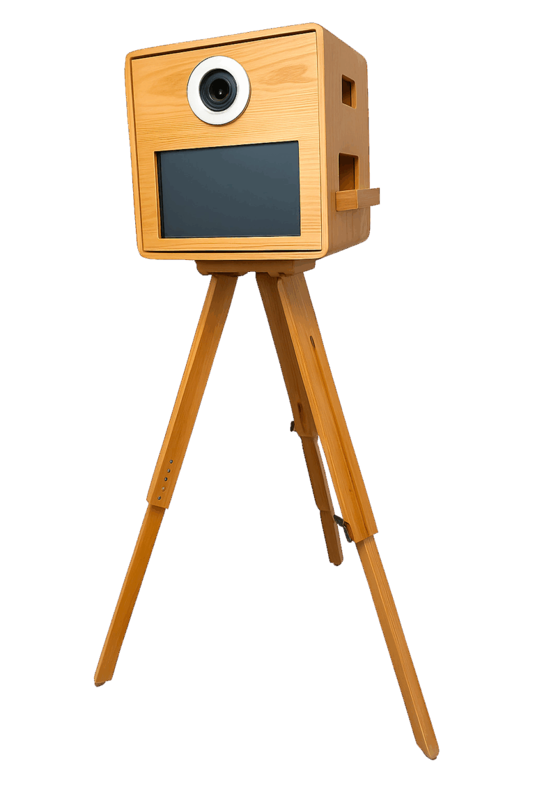 Le photobooth Wood Booth, l'animation photo pour vos événements particuliers et professionnels au Luxembourg
